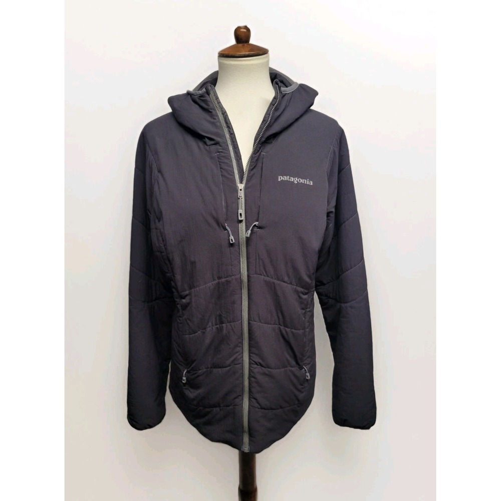 Patagonia Nano Air Light Quilted Puffer Hoody Jacket Black Women's Large